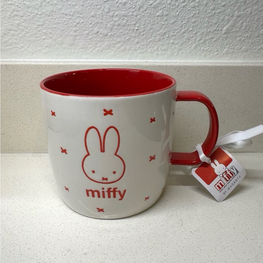 Miffy Red and White Mug